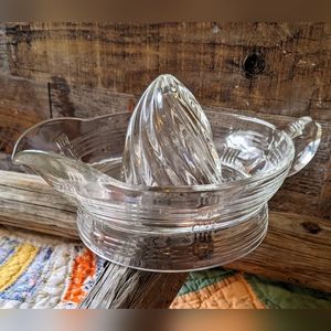 Vintage Heavy Glass Juicer